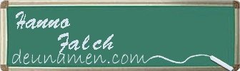 Hanno Falch Visitenkarte